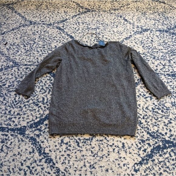 Worthington Crop sleeve metallic top sweater - Picture 9 of 10